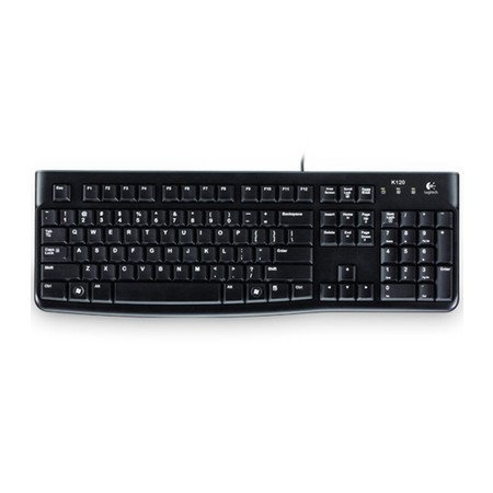 Teclado com Fio Logitech K120 USB Preto