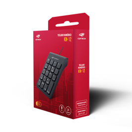Teclado Numérico USB C3Tech KN-12BK Preto