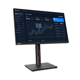 Monitor Lenovo T22i-30 21,5" FHD IPS VGA HDMI DP USB Hub Ajuste Altura Pivot 99% sRGB (PN 63B0MAR1BR)