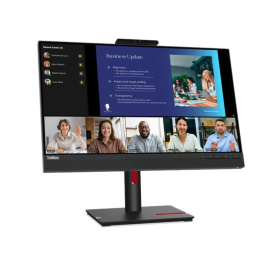 Monitor Lenovo ThinkVision T24v-30 23,8″ FHD IPS Webcam Hub USB Ajuste Altura Pivot 99% sRGB (PN 63D8MAR3US)